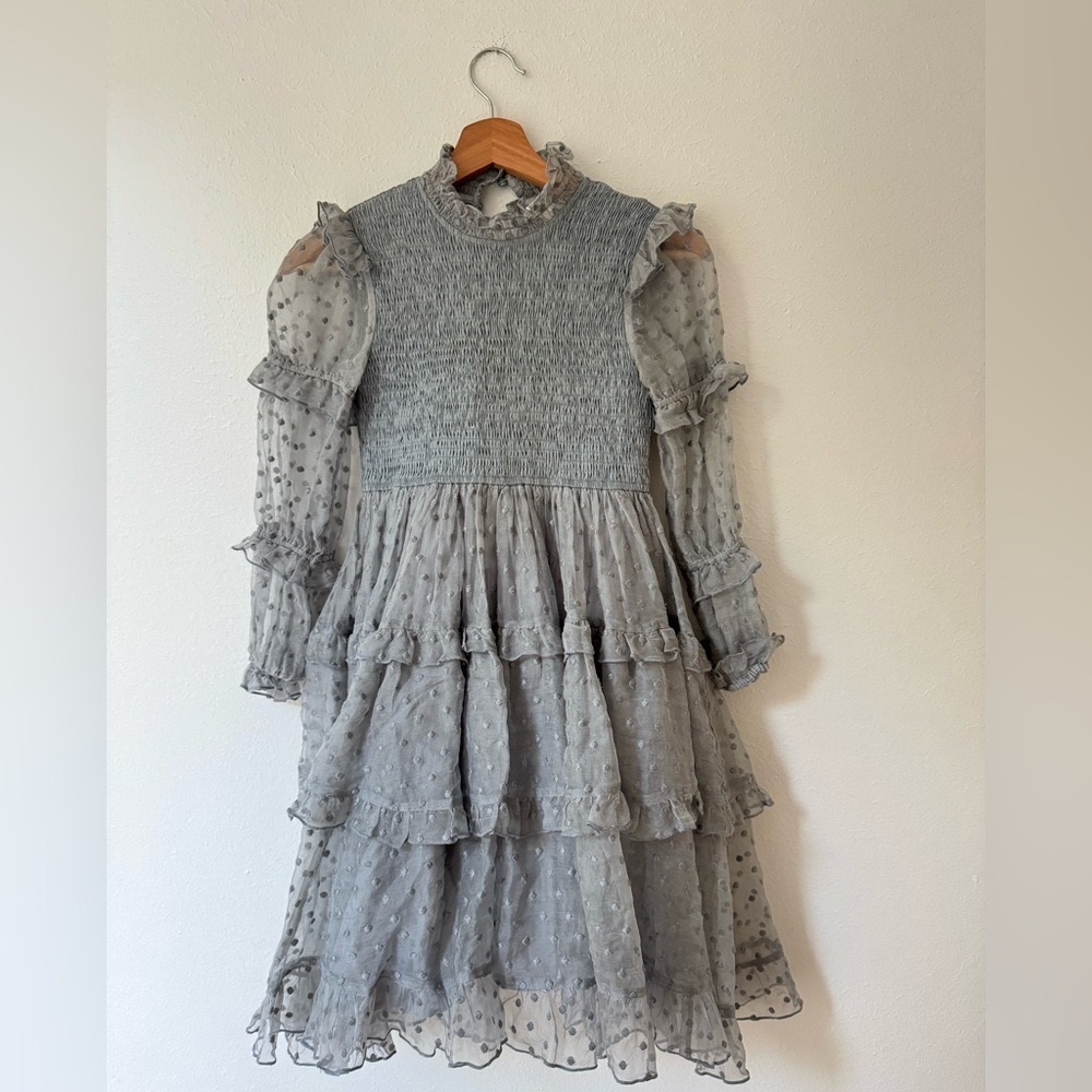 Petite Amalie Ruched Silk Dress